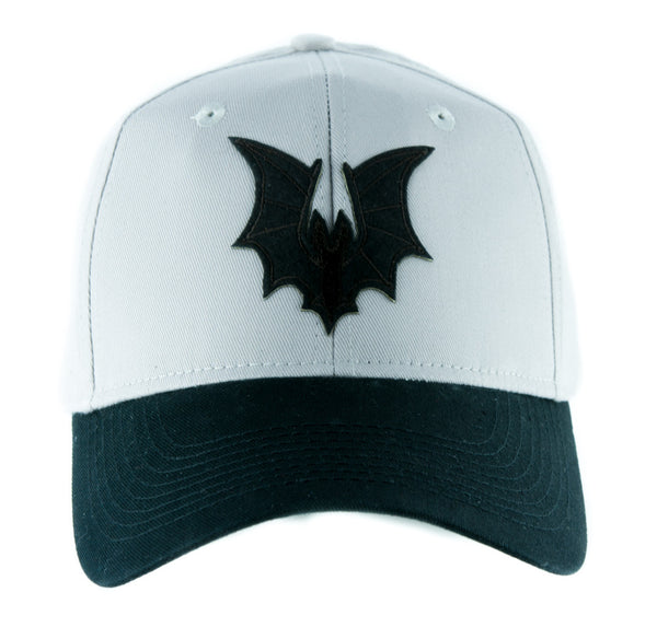Black Vampire Bat Wings on Gray Hat Baseball Cap Alternative Clothing