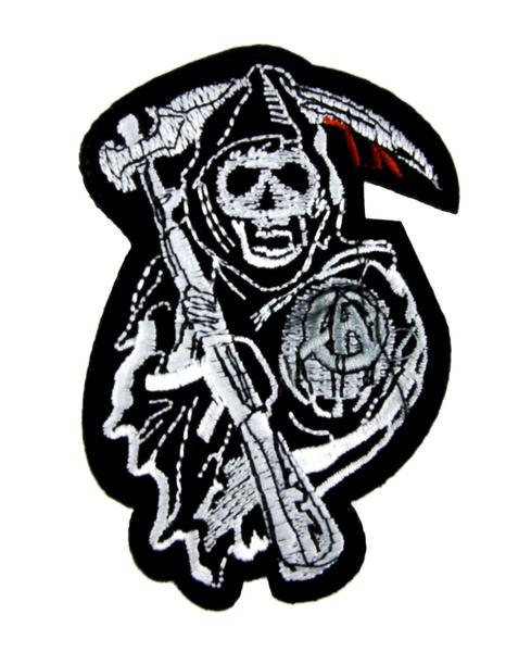 Sons of Anarchy Patch Iron on Applique Biker Grim Reaper