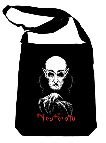 Nosferatu 1922 Vampire Count Orlok Sling Bag Tote Dracula Gothic Alternative Clothing Book Bag