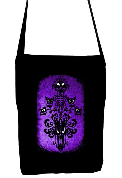 Haunted Mansion Wallpaper Ghoul Sling Bag Dark Alternative Clothing Book Bag