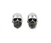 Silver Skull Stud Gothic Earrings Cosplay