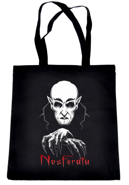 Nosferatu 1922 Vampire Count Orlok Tote Bag Dracula Gothic Alternative Clothing Book Bag