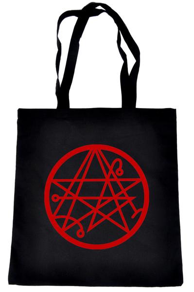 Necronomicon Gate Tote Book Bag Alchemy Symbol Handbag HP Lovecraft