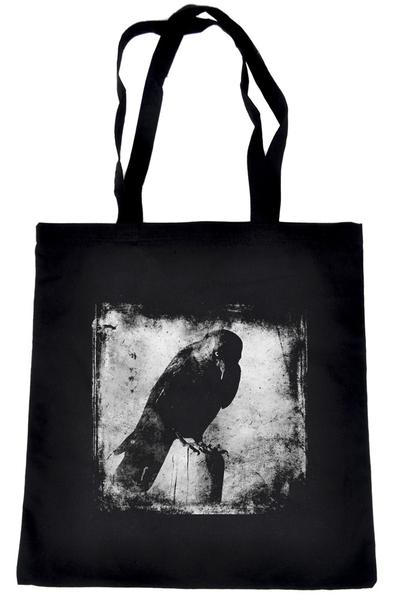 Evil Eye Raven Tote Book Bag Dark Alternative Clothing Handbag Deathrock