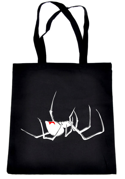 Black Widow Spider Tote Book Bag Handbag Alternative Occult Spooky