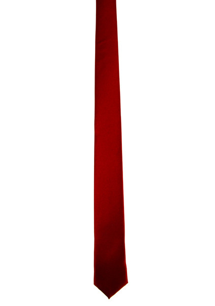 Thin Deep Blood Red Gothic Necktie Occult Clothing Tie