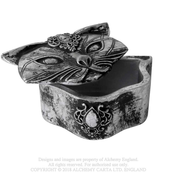 Alchemy Gothic Sacred Kitty Cat Trinket Box