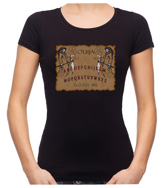 Occult Spirit Guide Ouija Board Women's Babydoll Shirt Top