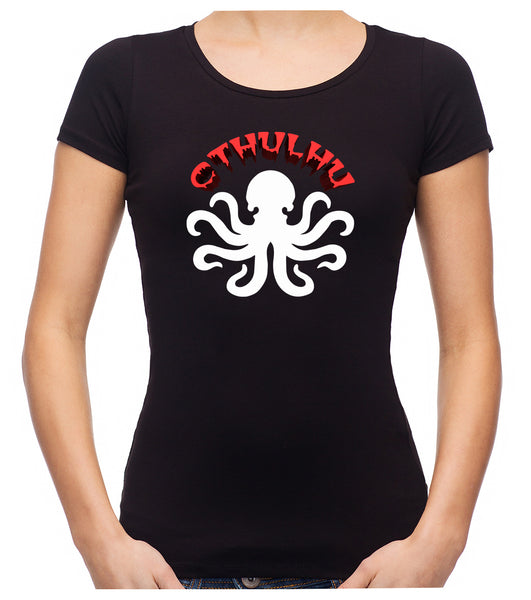 Cthulhu Octopus Women's Babydoll Shirt Top HP Lovecraft