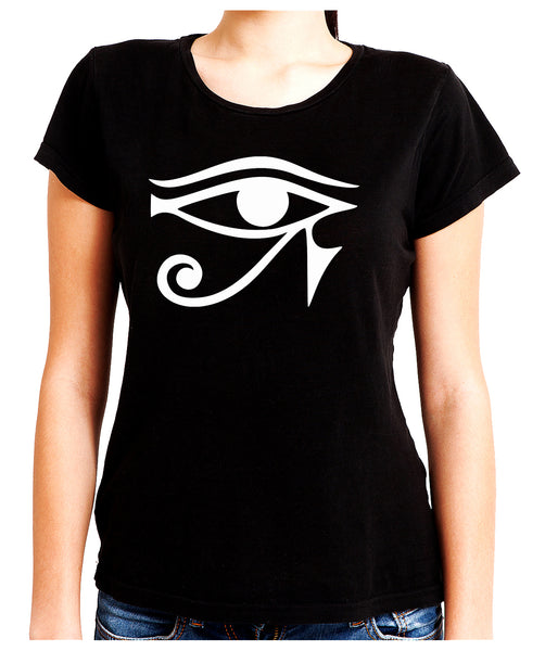 Egyptian Eye of Ra Horus Women's Babydoll Shirt Ancient Egypt Sun God