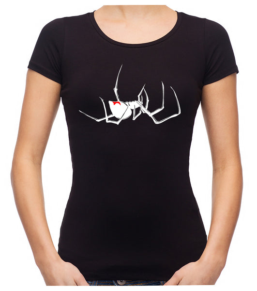 Black Widow Spider Women's Babydoll Shirt Gothic Alternative Clothing