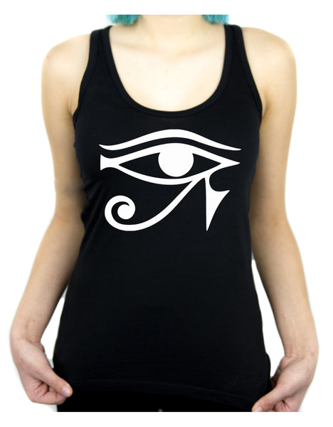 Egyptian Eye of Ra Horus Women's Racer Back Tank Top Shirt Ancient Egypt Sun God